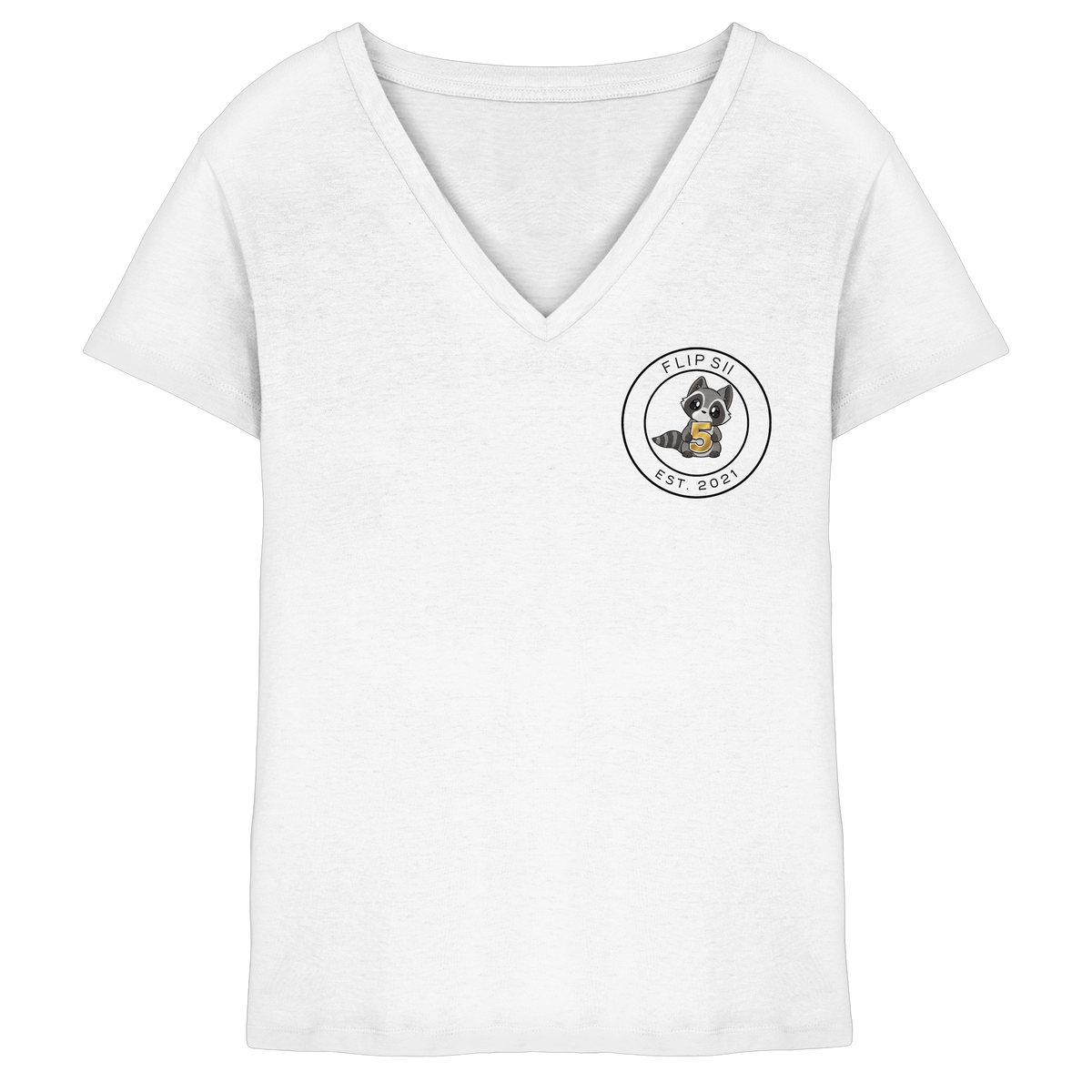 Flipsii_ Jubiläum - Ladies V-Neck Shirt
