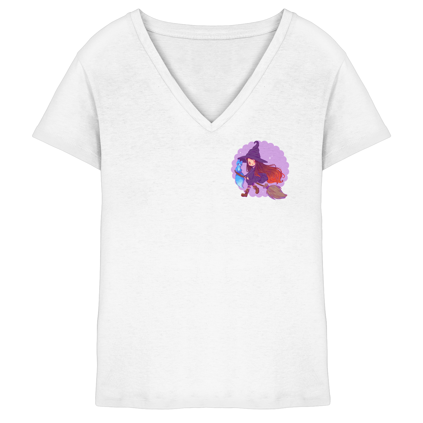 LuciaValchiria Witch - Ladies V-Neck Shirt