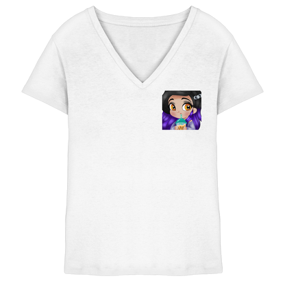 x_Kookie_Moon_x Sip - Ladies V-Neck Shirt