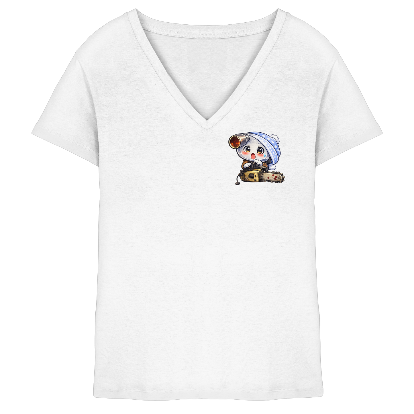 McHammer1502 Chainsaw - Ladies V-Neck Shirt