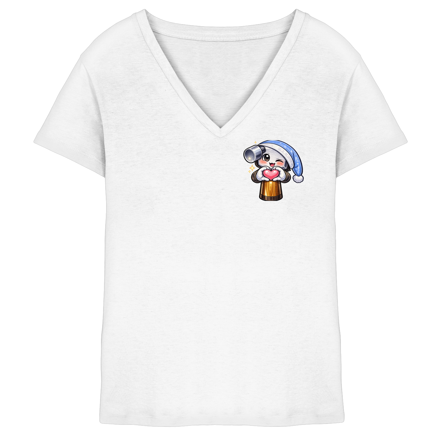 McHammer1502 Heart - Ladies V-Neck Shirt