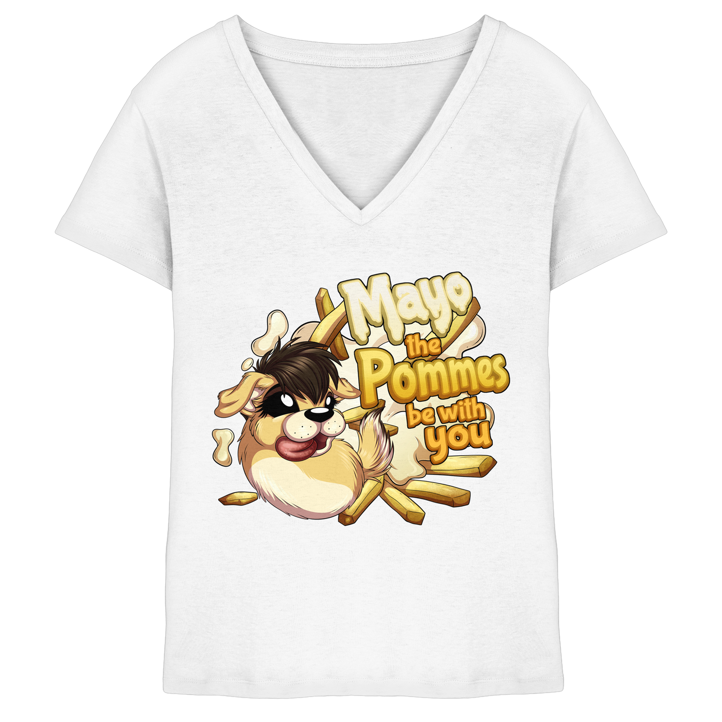 LupiArts Mayo - Ladies V-Neck Shirt