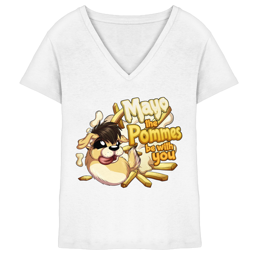 LupiArts Mayo - Ladies V-Neck Shirt
