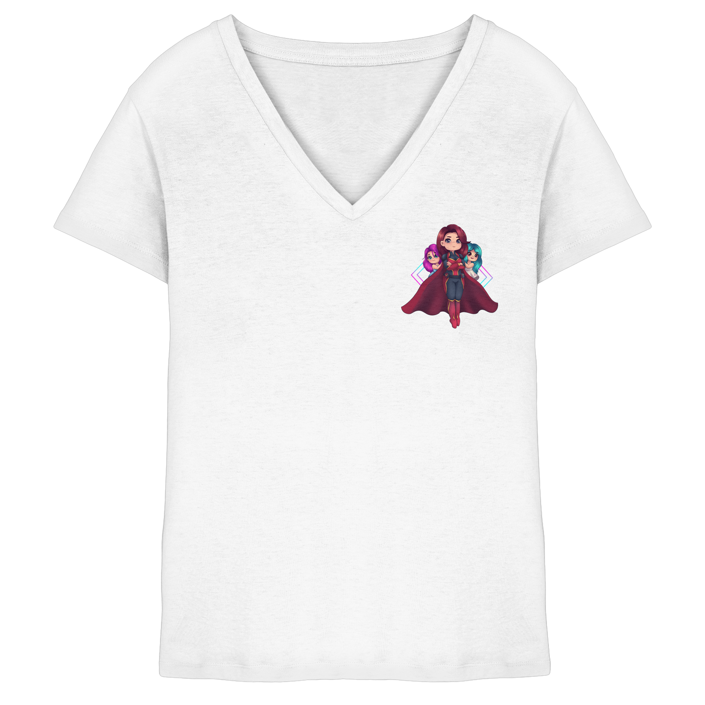 xLadyLikex HeroMama - Ladies V-Neck Shirt