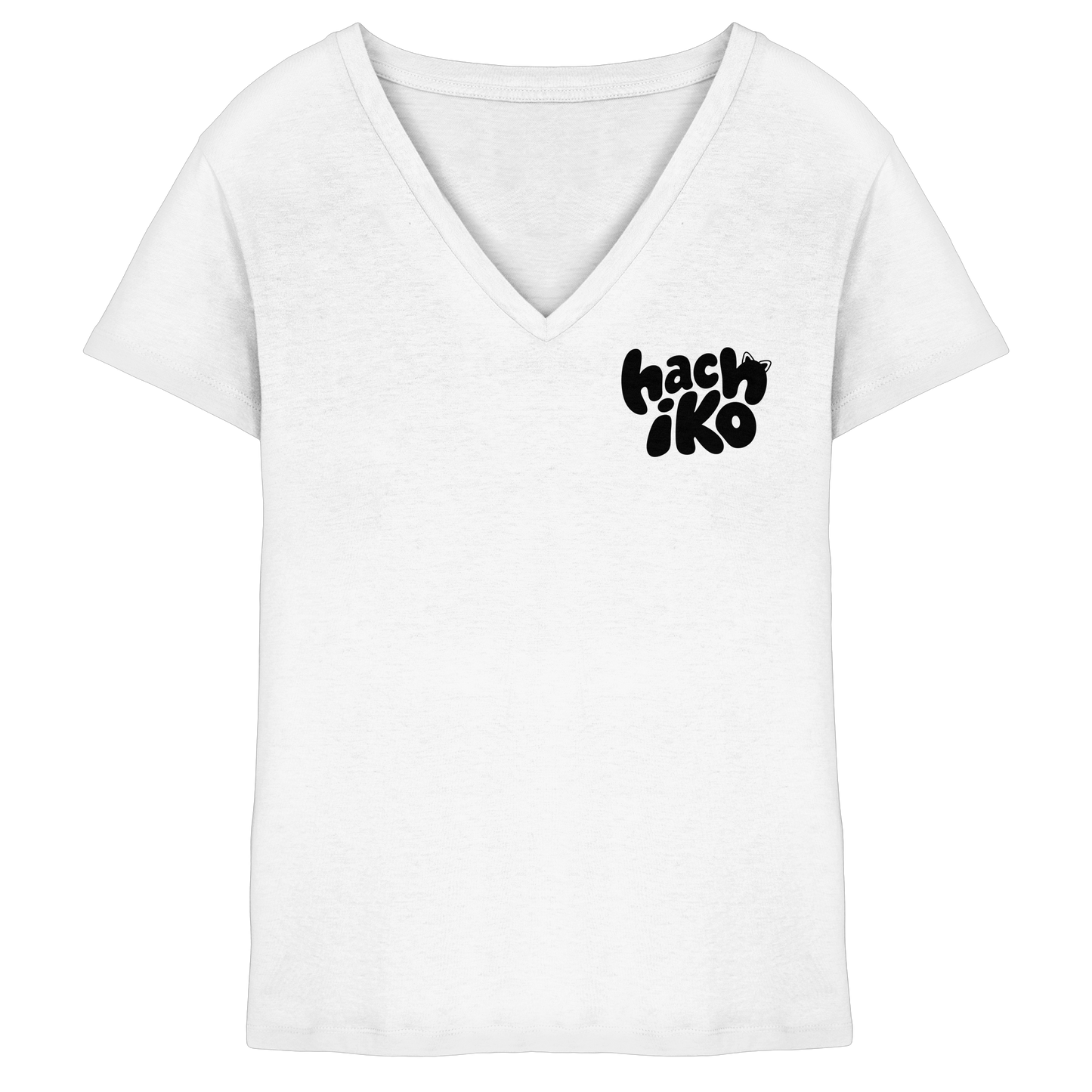 Hachiko Logo - Ladies V-Neck Shirt