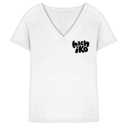 Hachiko Logo - Ladies V-Neck Shirt