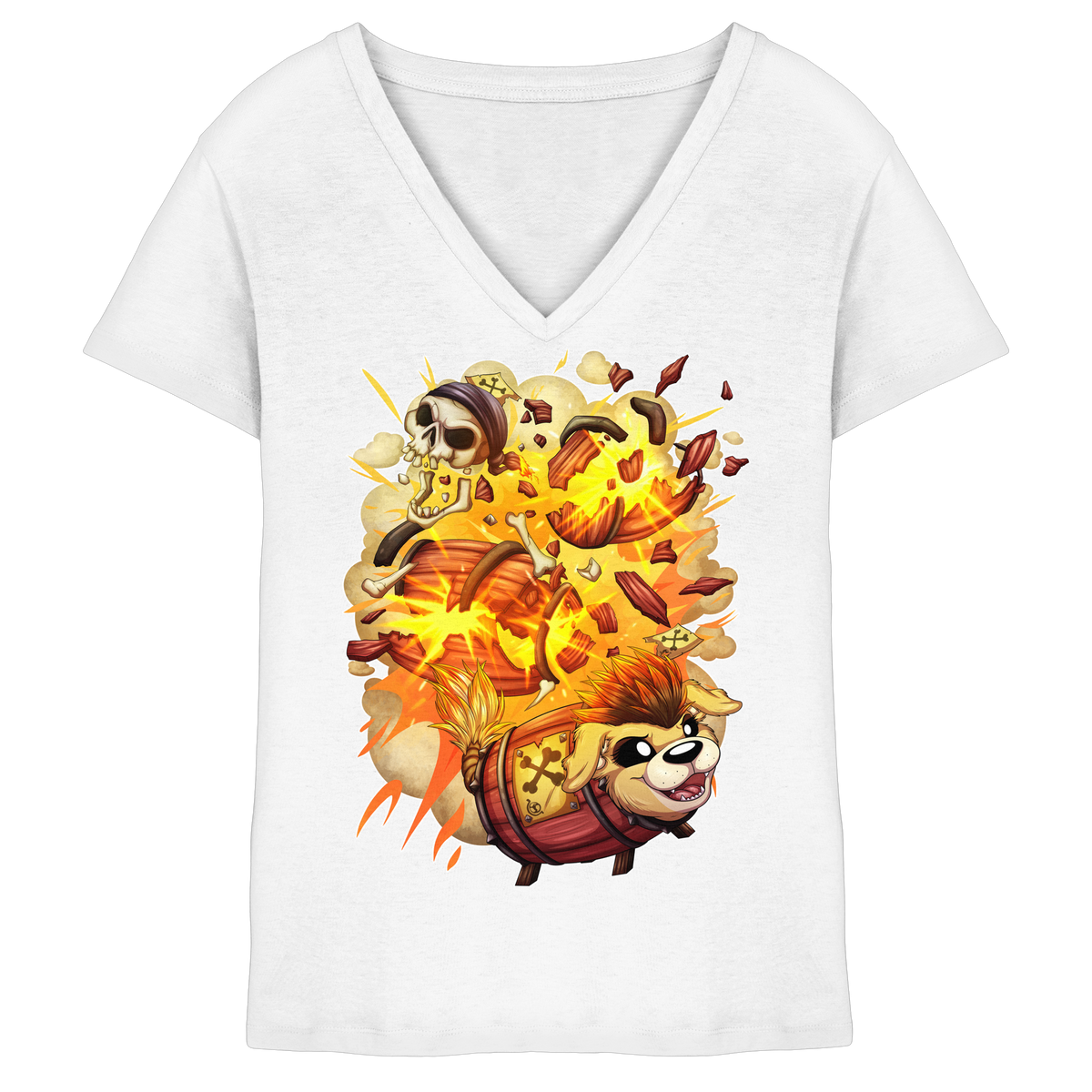 LupiArts LupiKEGto - Ladies V-Neck Shirt