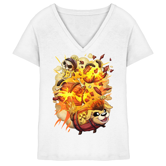 LupiArts LupiKEGto - Ladies V-Neck Shirt