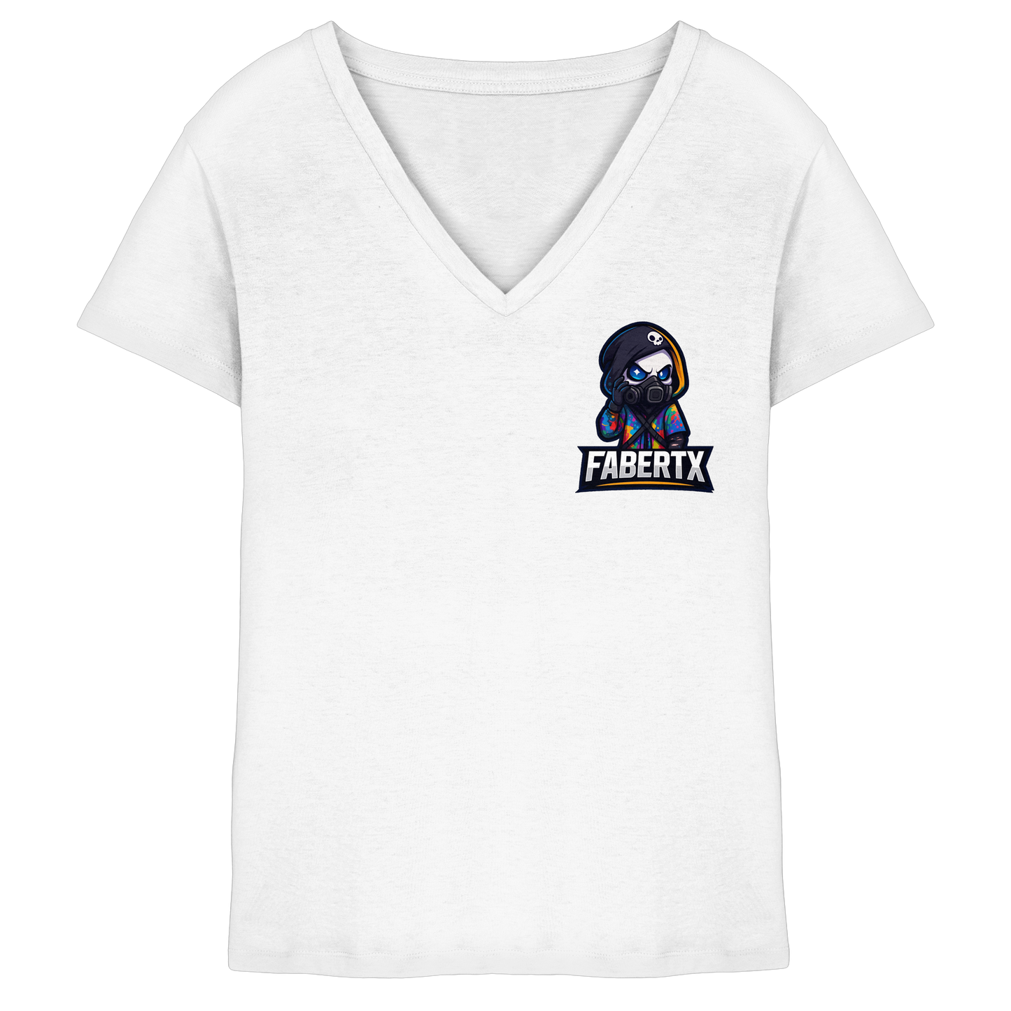 Fabertx Logo - Ladies V-Neck Shirt