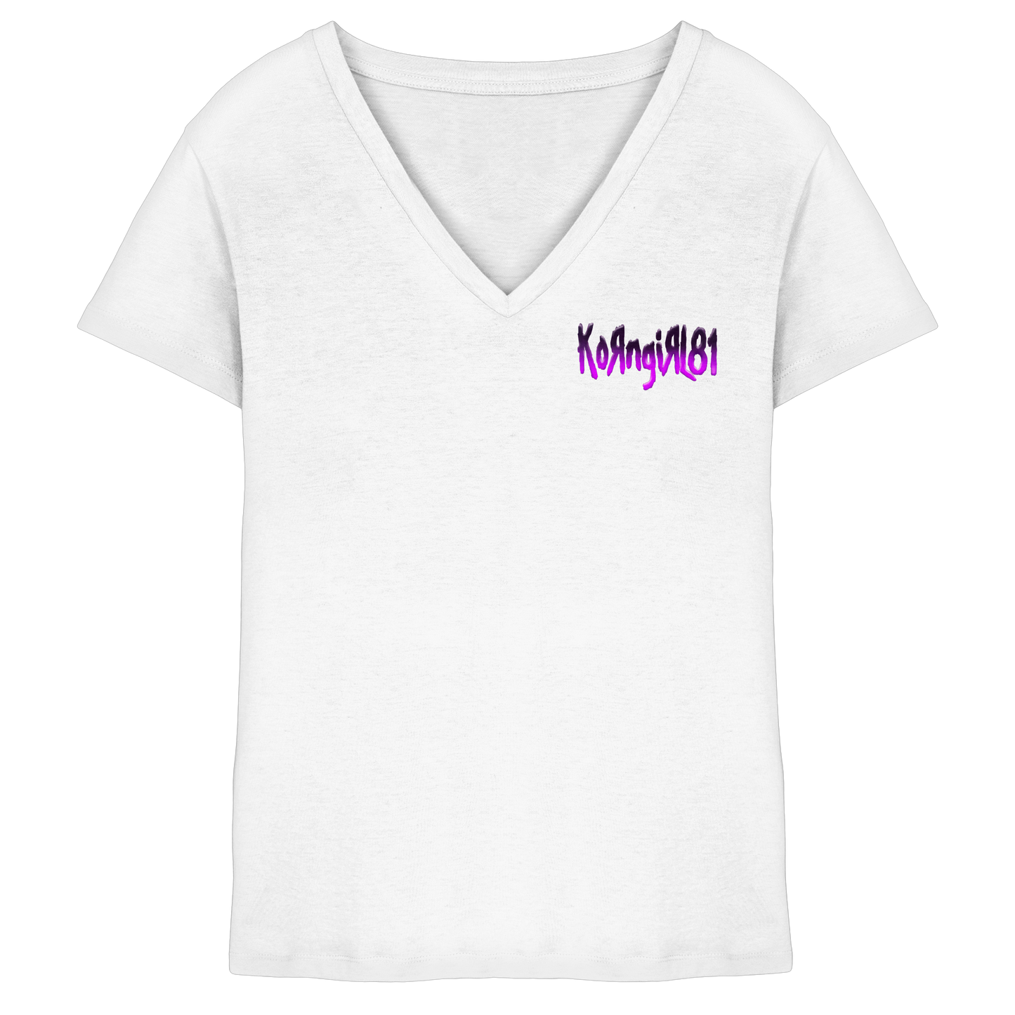 KoRngirL81 Logo - Ladies V-Neck Shirt