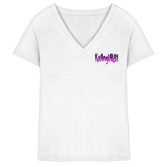 KoRngirL81 Logo - Ladies V-Neck Shirt