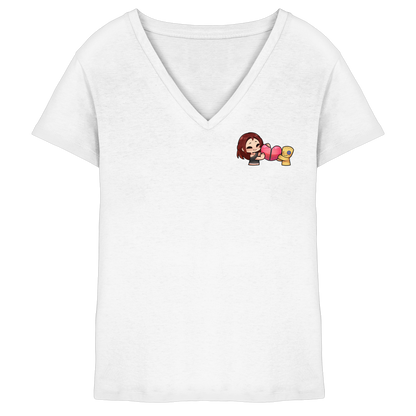 KoRngirL81 Herz - Ladies V-Neck Shirt