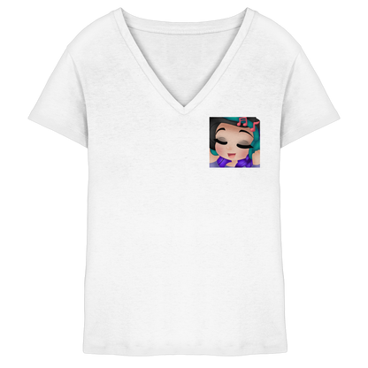 x_Kookie_Moon_x Music - Ladies V-Neck Shirt