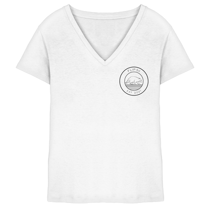Flipsii_ Logo - Ladies V-Neck Shirt