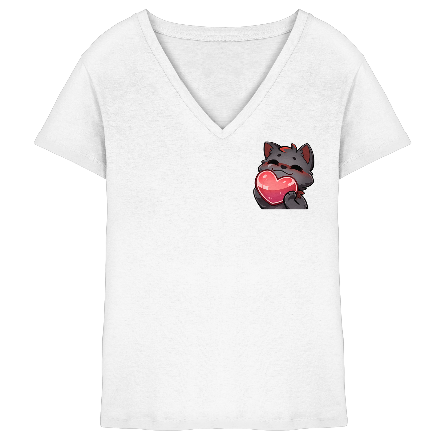 Blutwuff Heart - Ladies V-Neck Shirt