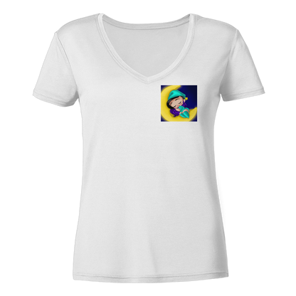 x_Kookie_Moon_x Sleep - Ladies V-Neck Shirt