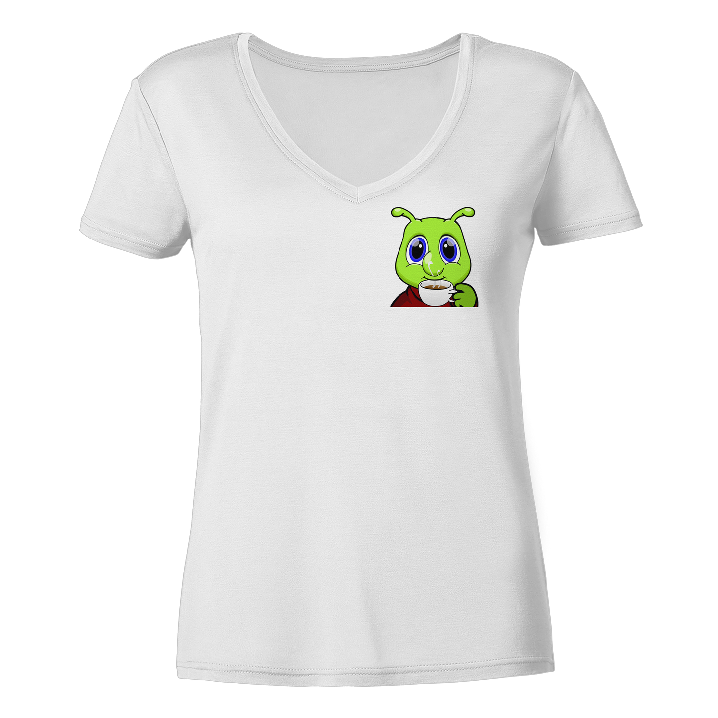 Raupi Coffee - Ladies V-Neck Shirt