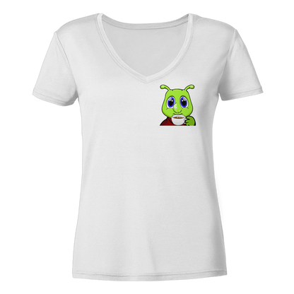 Raupi Coffee - Ladies V-Neck Shirt