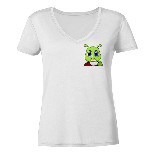 Raupi Coffee - Ladies V-Neck Shirt