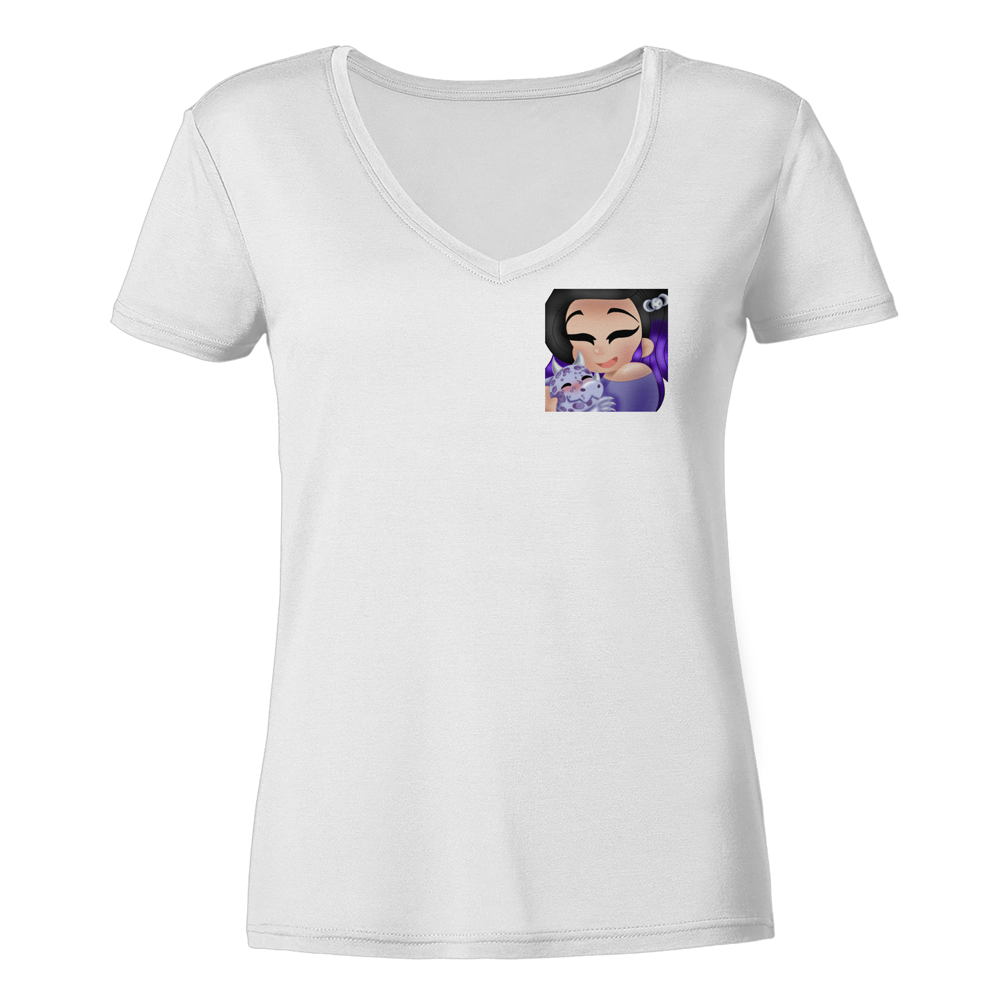 x_Kookie_Moon_x Hug - Ladies V-Neck Shirt