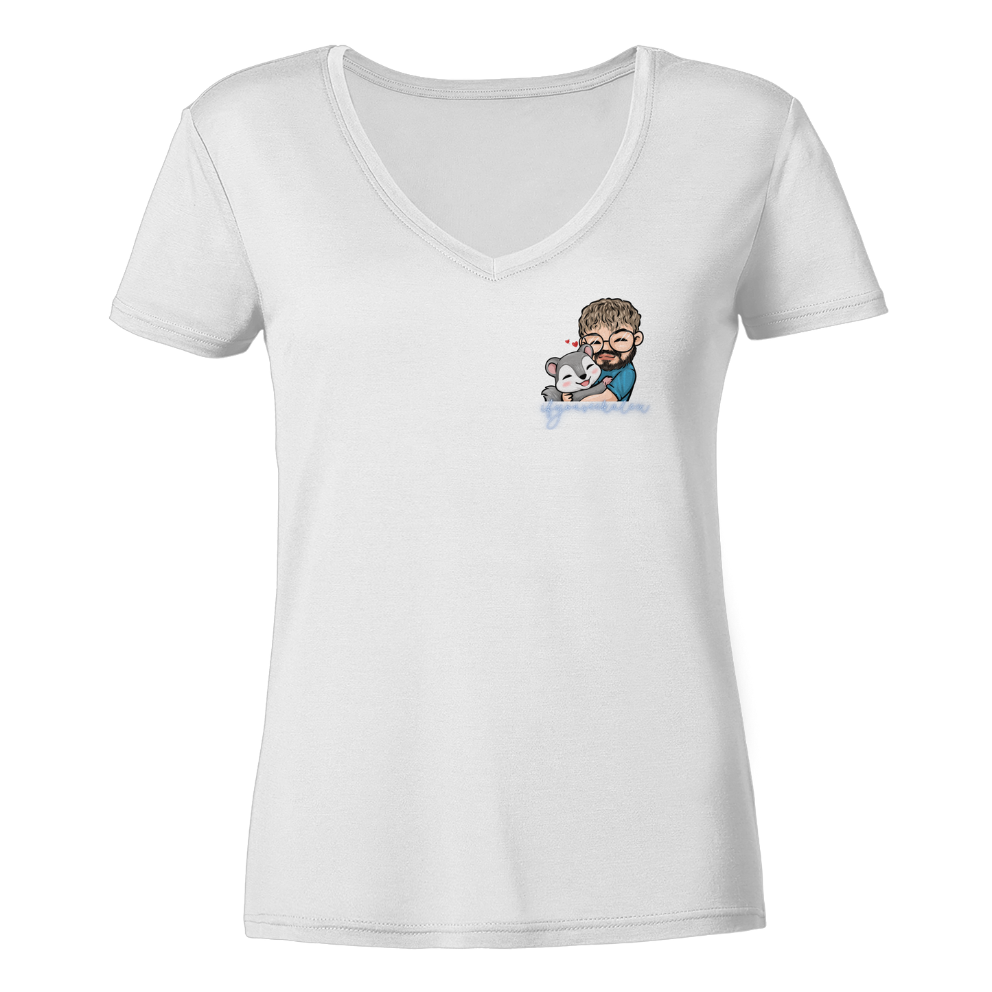ifyouseekalex hug - Ladies V-Neck Shirt