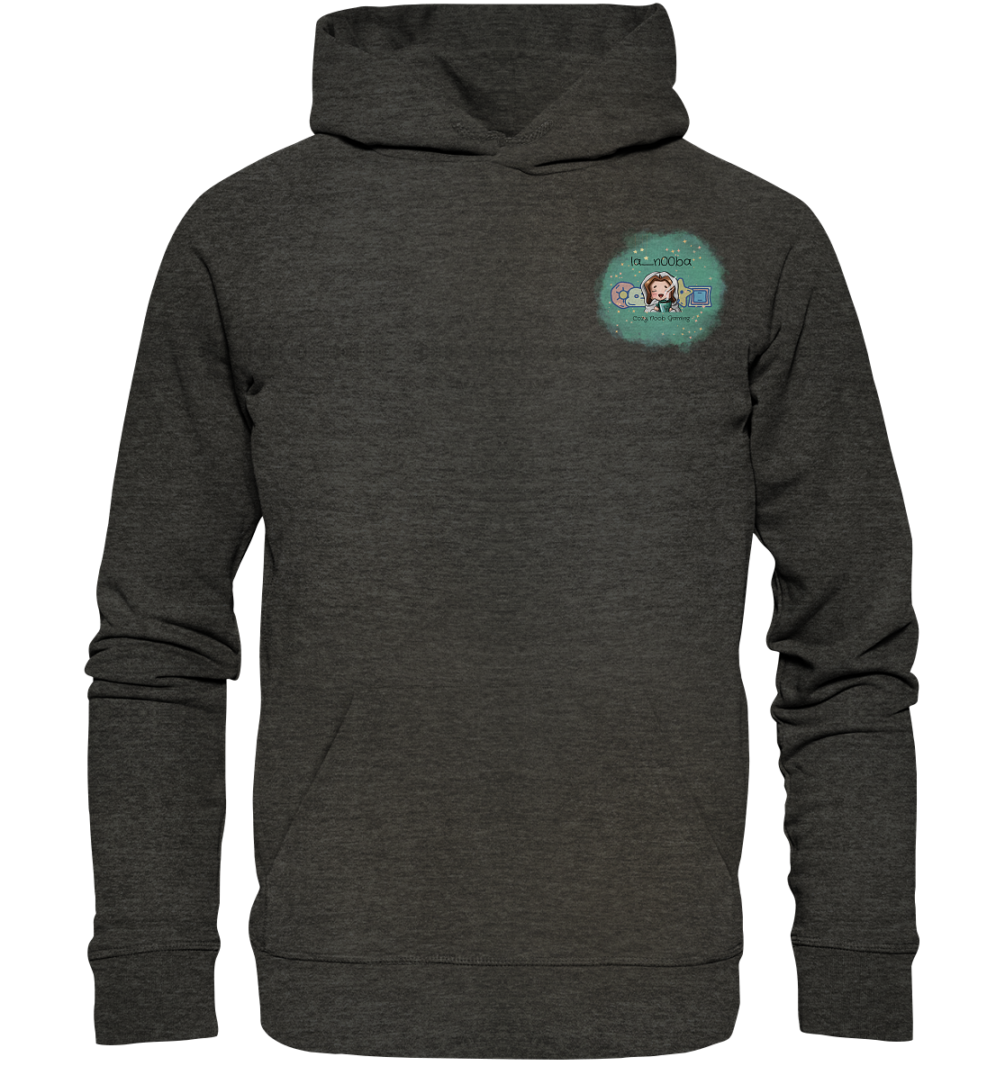 La_N00ba Logo - Organic Basic Hoodie