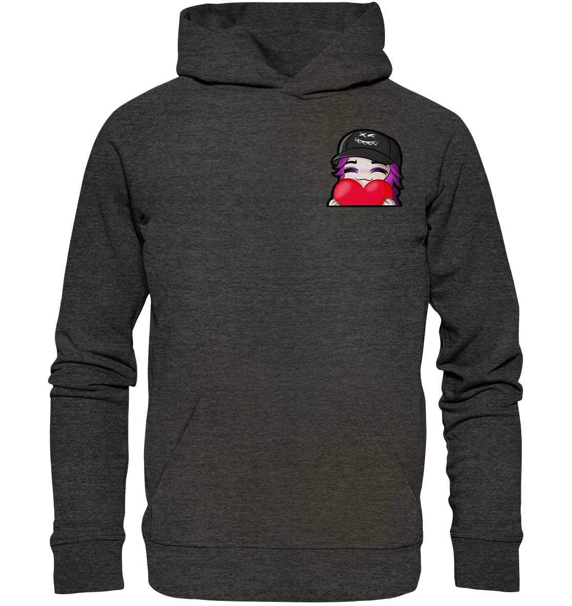 x3_kaspa Love - Organic Basic Hoodie