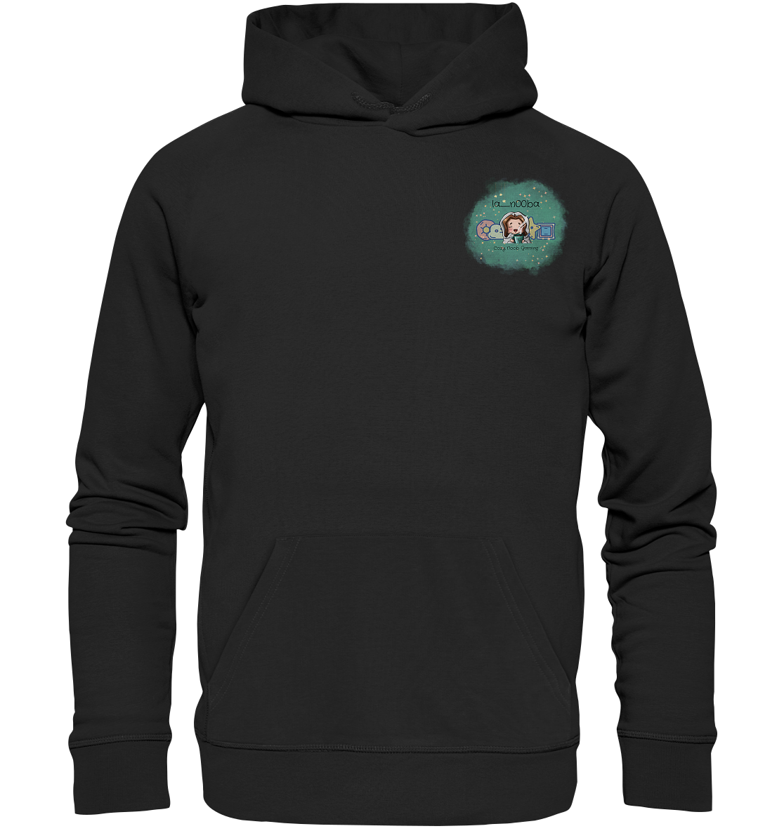 La_N00ba Logo - Organic Basic Hoodie
