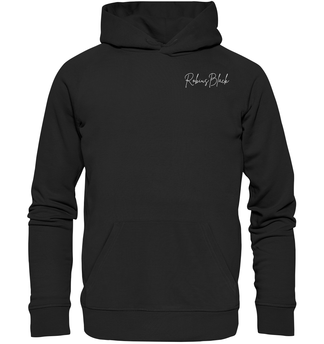 RobiusBlack Unterschrift - Organic Basic Hoodie