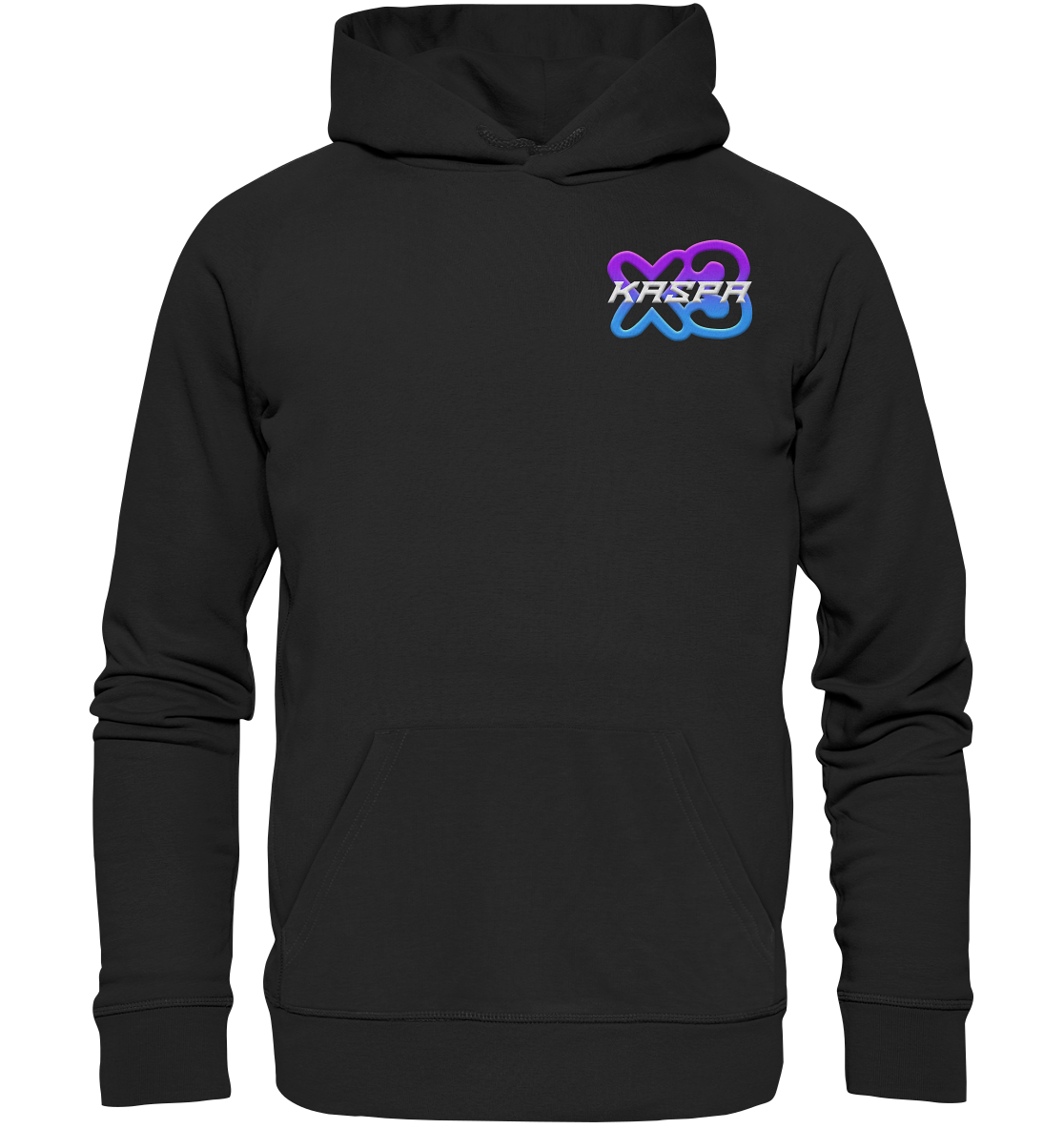 x3_kaspa Logo - Organic Basic Hoodie
