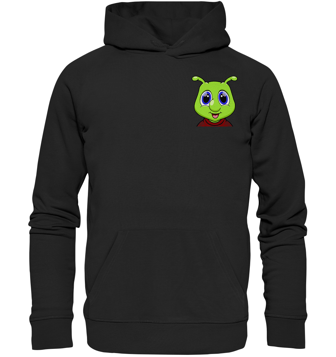 Raupi Face - Organic Basic Hoodie