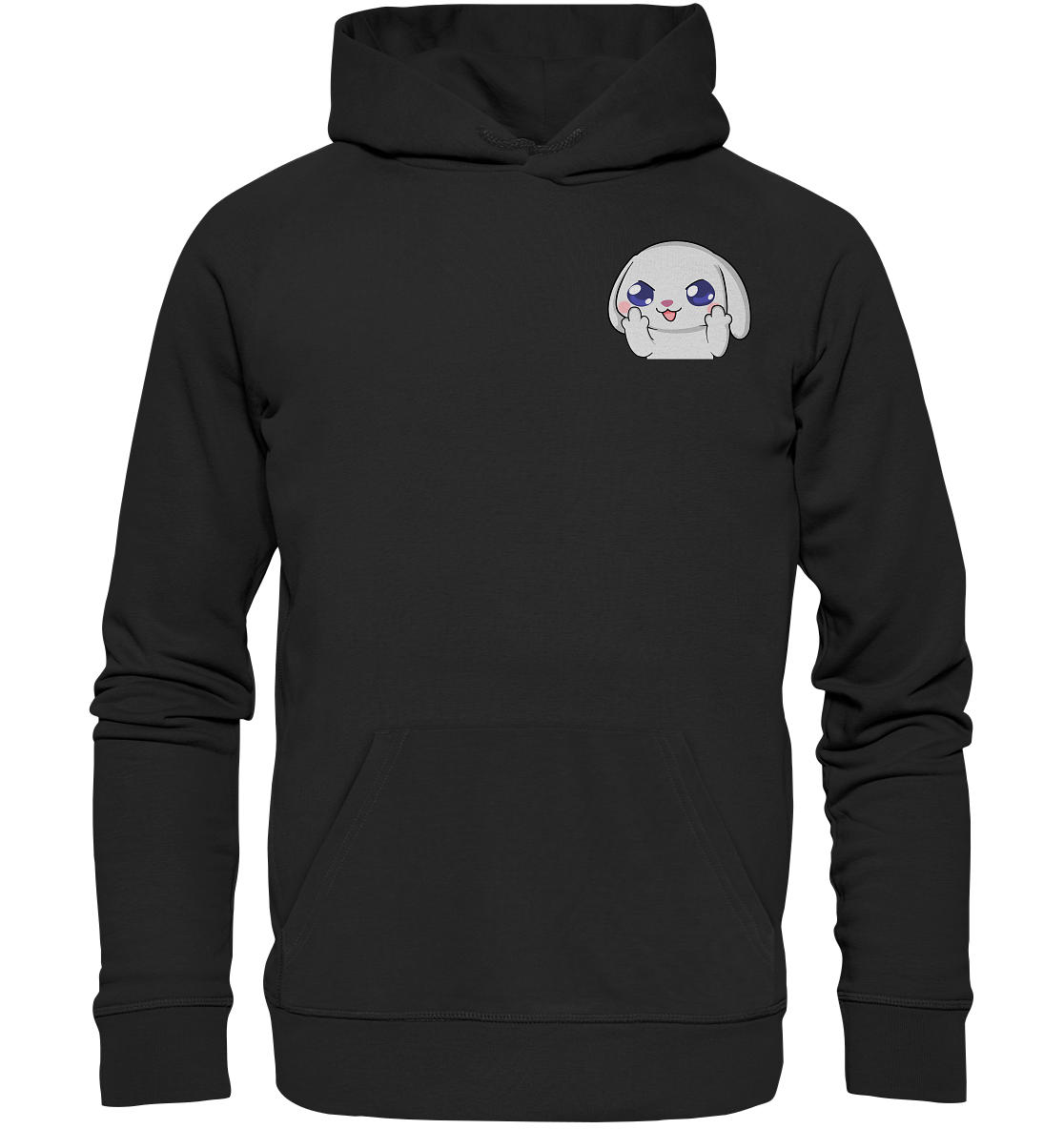 HuwJeffner MiddleFinger - Organic Basic Hoodie