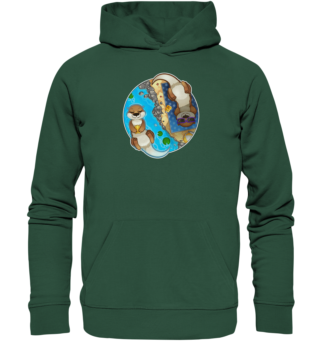 FeineKatze Otter - Organic Basic Hoodie