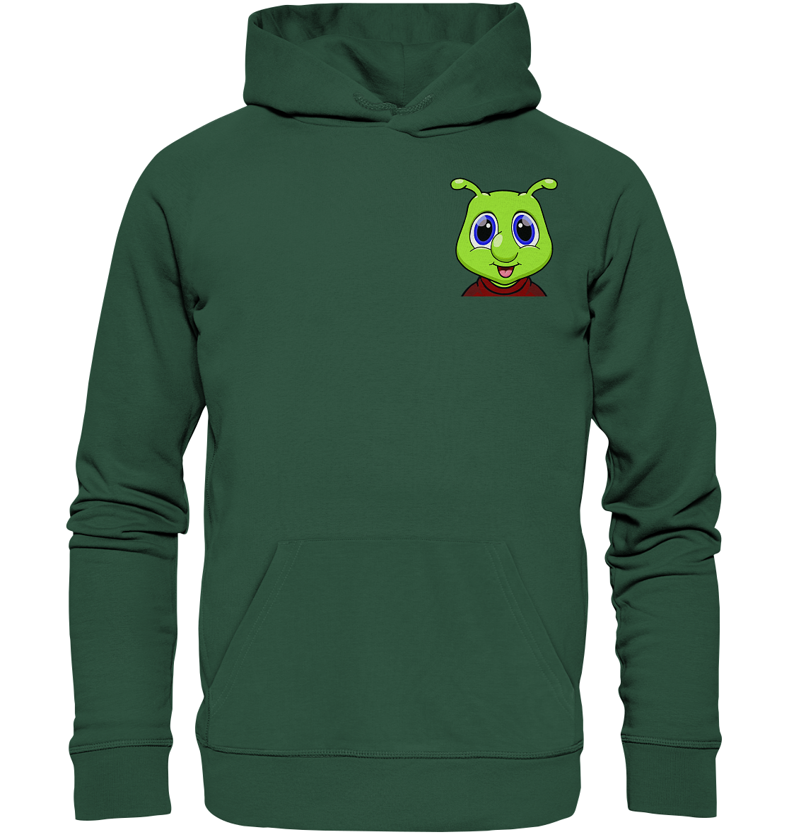 Raupi Face - Organic Basic Hoodie