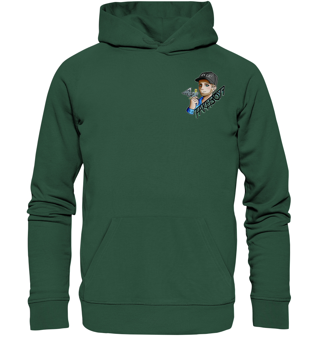 Fakeboy7 Logo - Organic Basic Hoodie