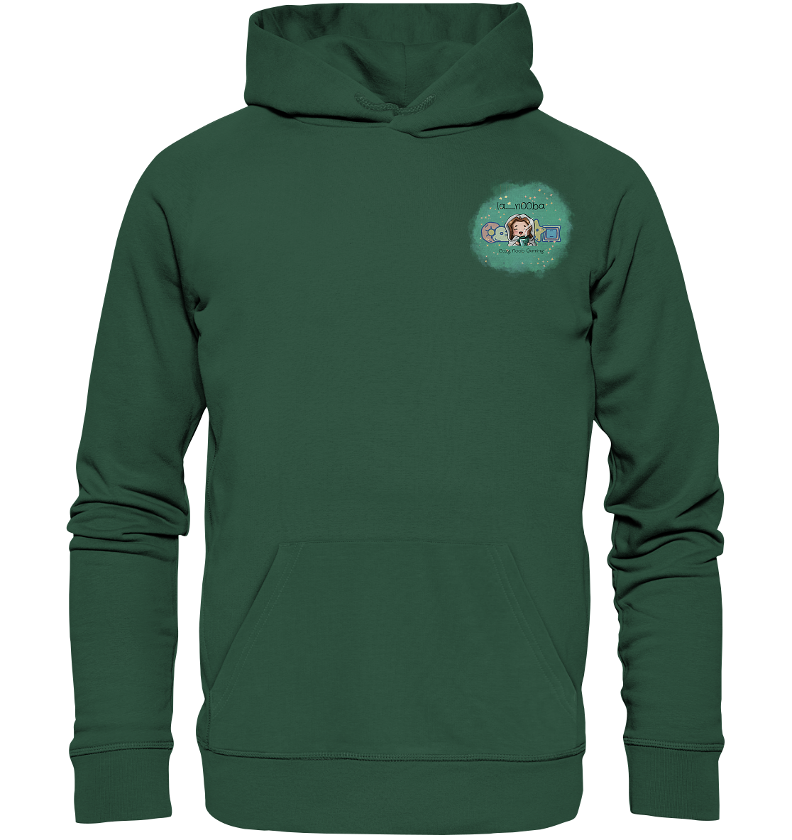 La_N00ba Logo - Organic Basic Hoodie