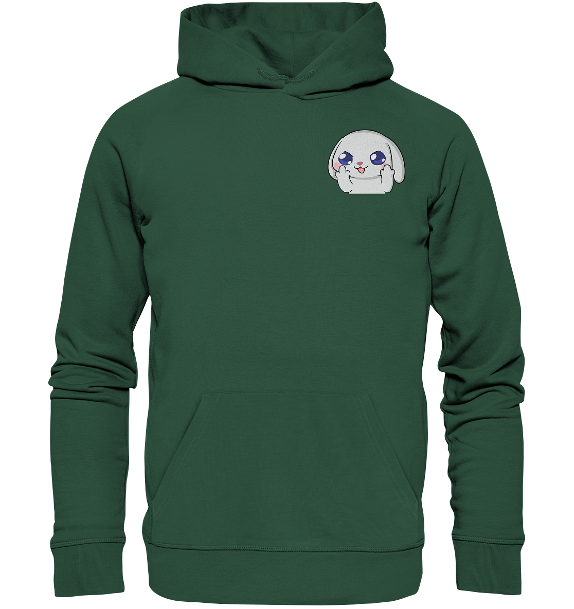 HuwJeffner MiddleFinger - Organic Basic Hoodie