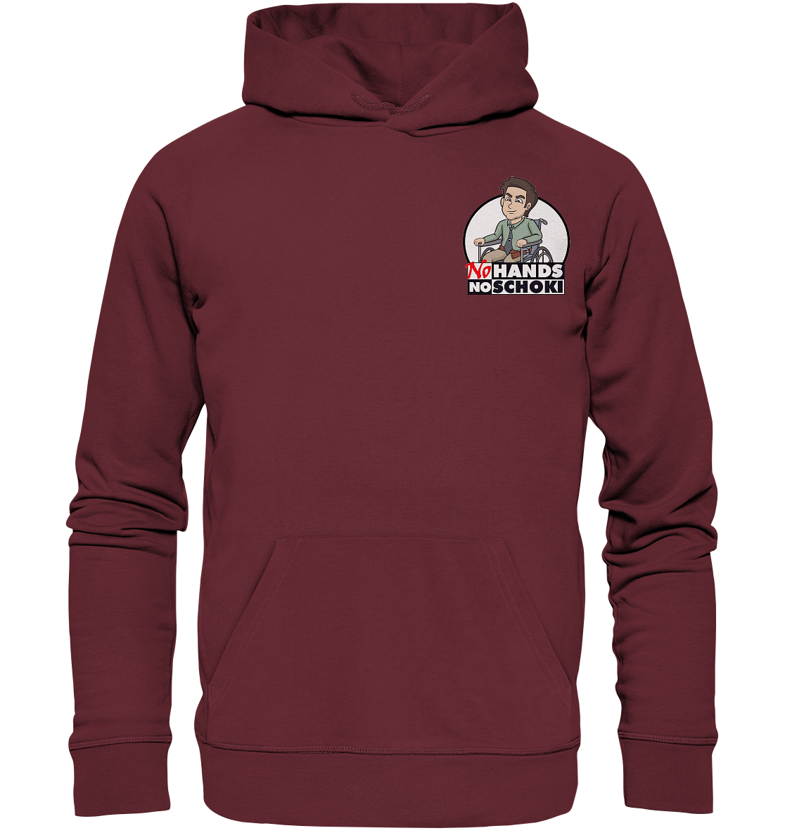 NoHandsNoSchoki Logo - Organic Basic Hoodie