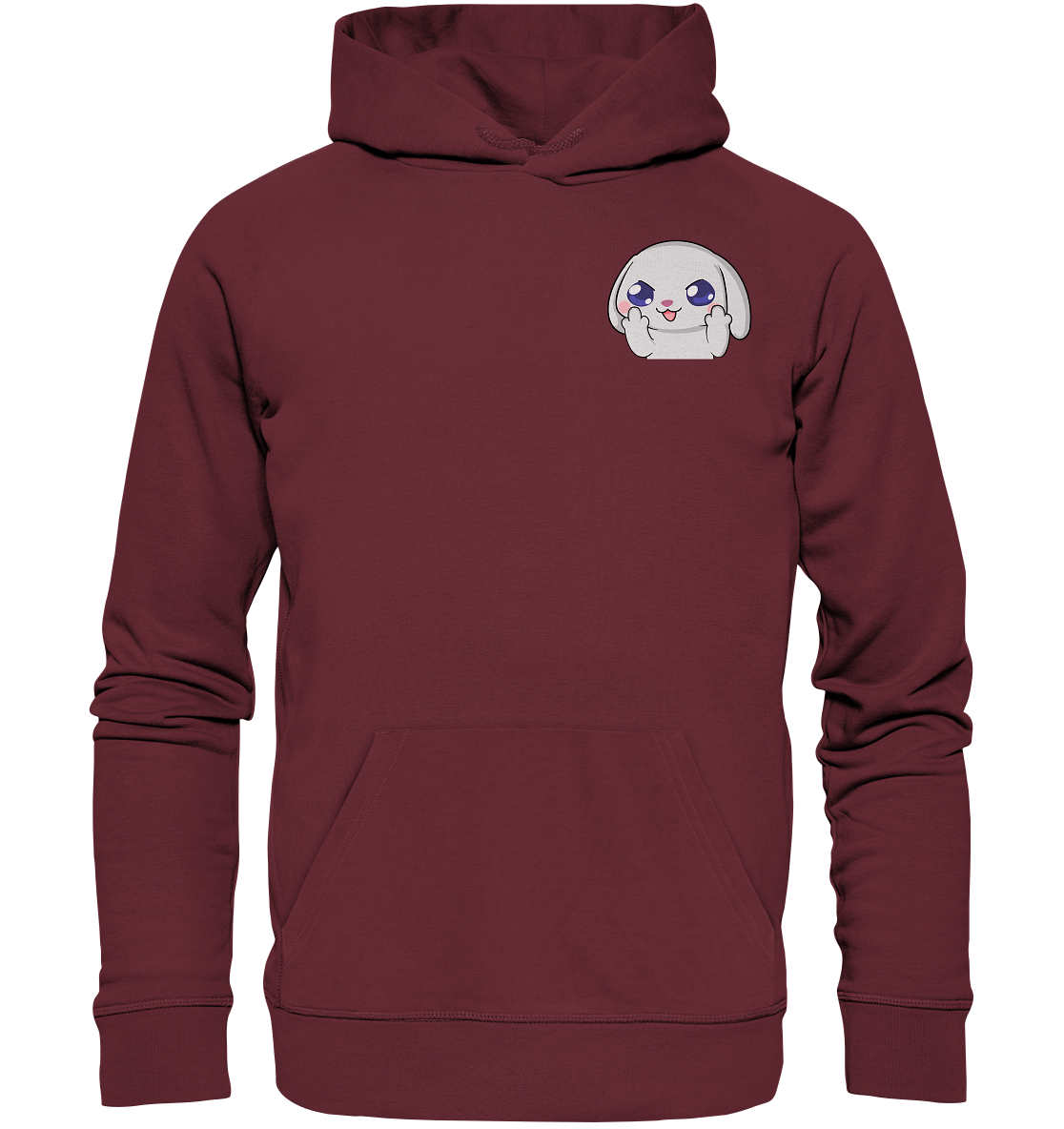 HuwJeffner MiddleFinger - Organic Basic Hoodie