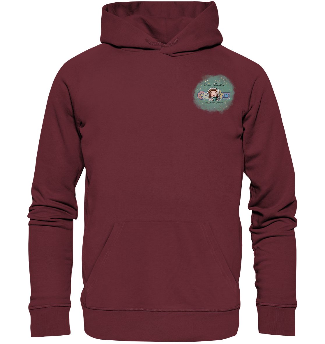 La_N00ba Logo - Organic Basic Hoodie