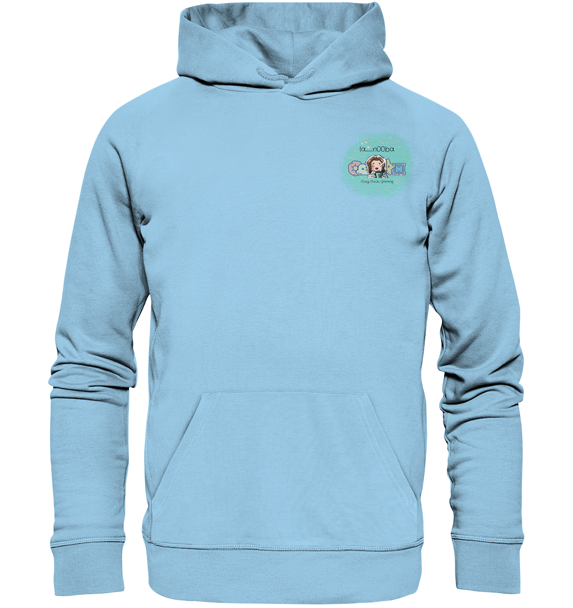 La_N00ba Logo - Organic Basic Hoodie