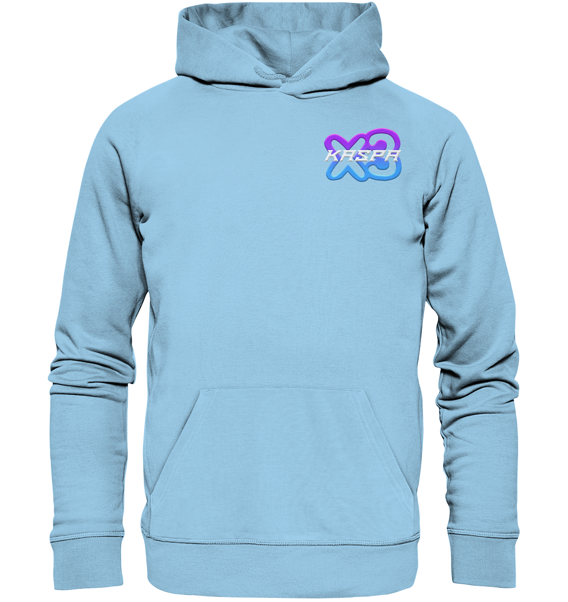 x3_kaspa Logo - Organic Basic Hoodie