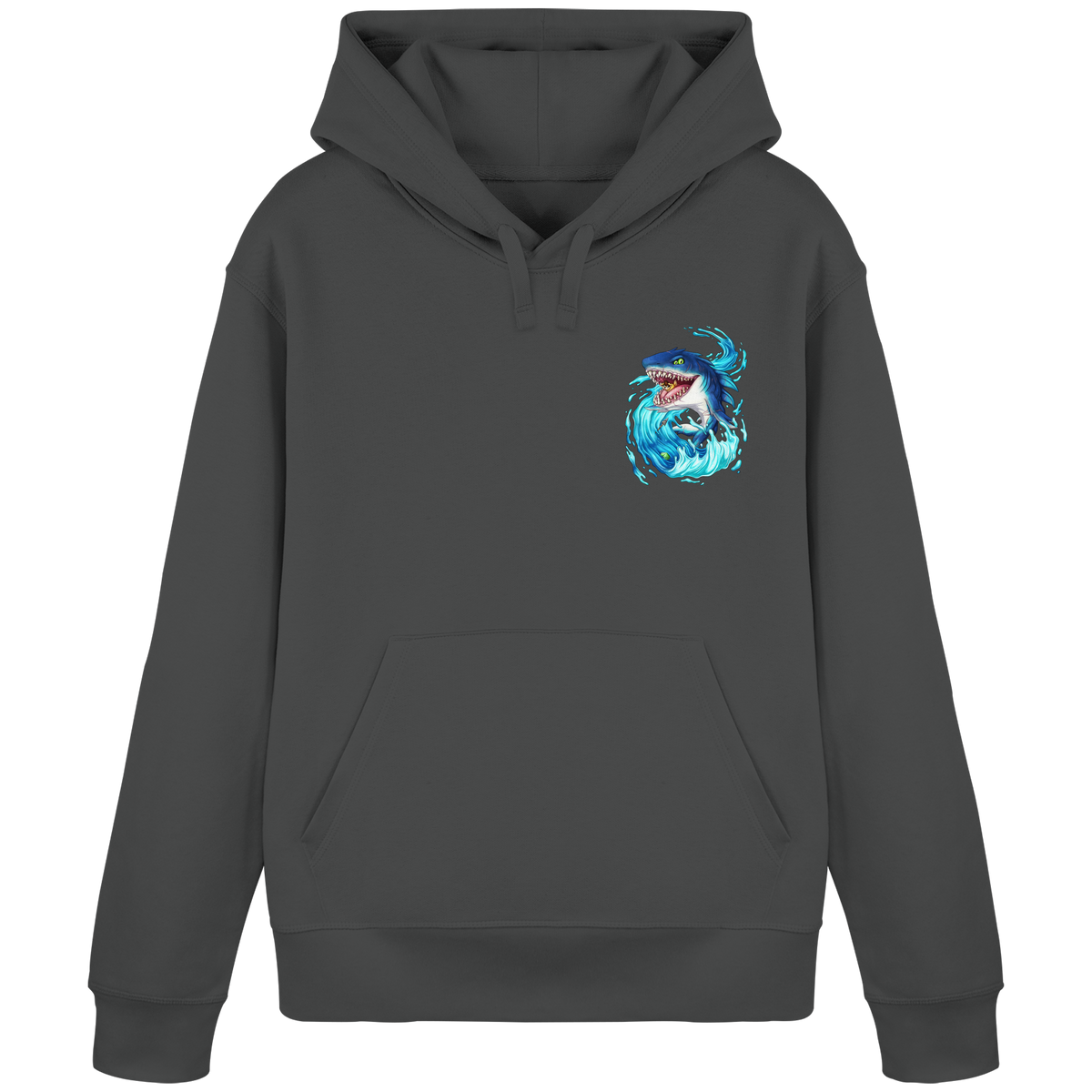 LupiArts Megalodon Hungering - Organic Basic Hoodie