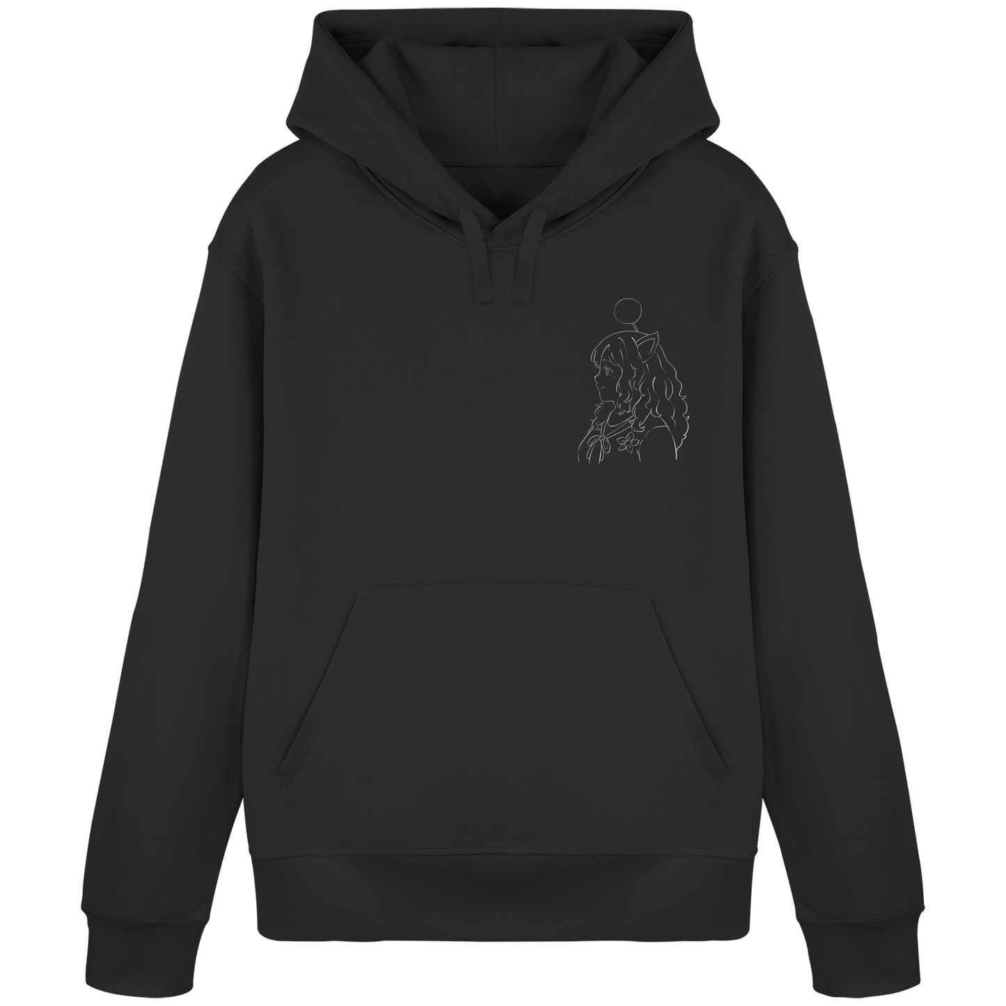 Miss_Moogle Logo Outline - Organic Basic Hoodie