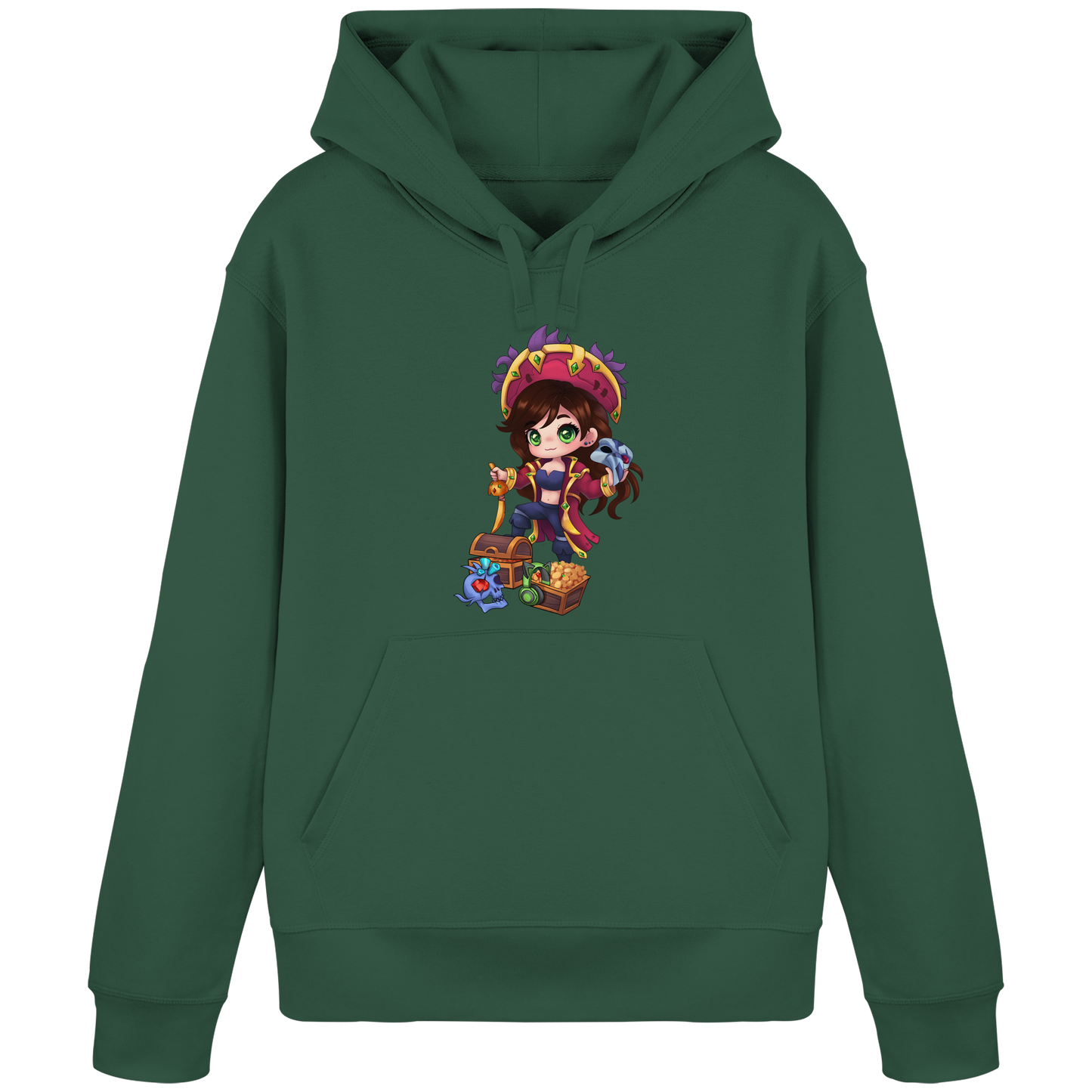 KykyNeko Pirat - Organic Basic Hoodie
