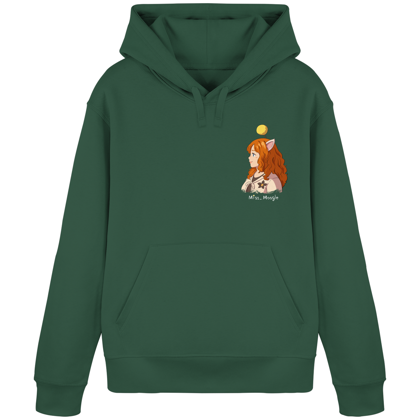 Miss_Moogle Logo colour - Organic Basic Hoodie