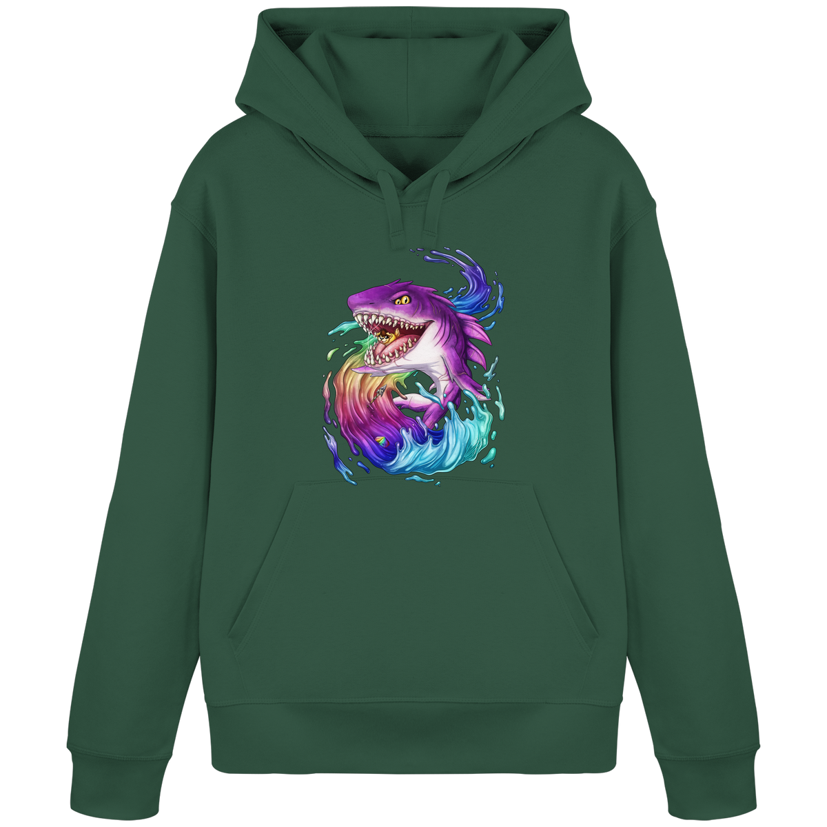LupiArts Megalodon Crested - Organic Basic Hoodie