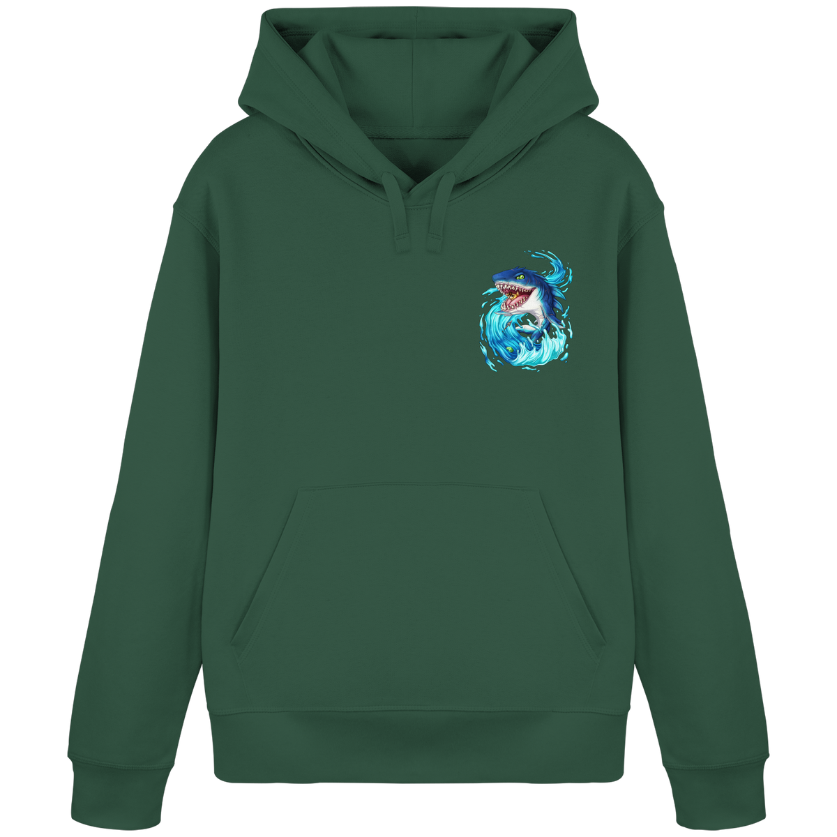 LupiArts Megalodon Hungering - Organic Basic Hoodie