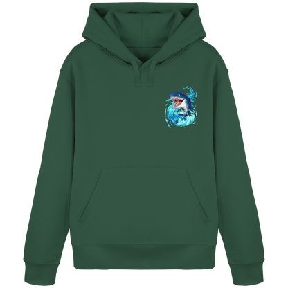 LupiArts Megalodon Hungering - Organic Basic Hoodie