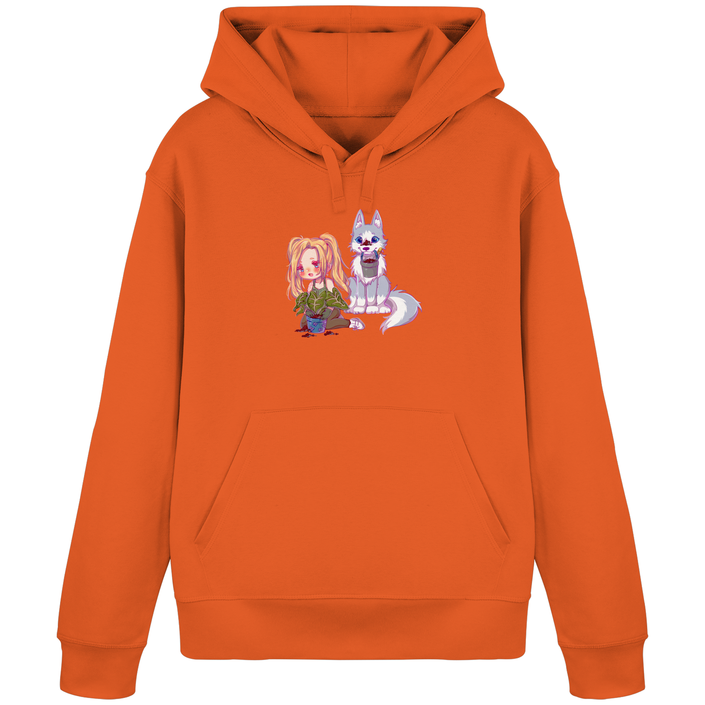 StaceyLucia Wolf Chibi - Organic Basic Hoodie
